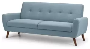 Image of Julian Bowen Monza Fabric 3 Seater Sofa - Blue