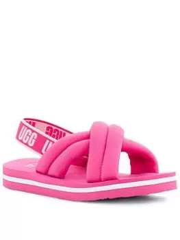 Image of UGG Everlee Sandals - Caramel, Pink, Size 13 Younger