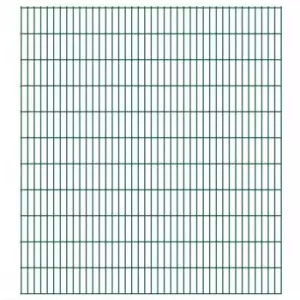 image of 2D Garden Fence Panels 2.008x2.23 m 10 m (Total Length) Green Vidaxl Green