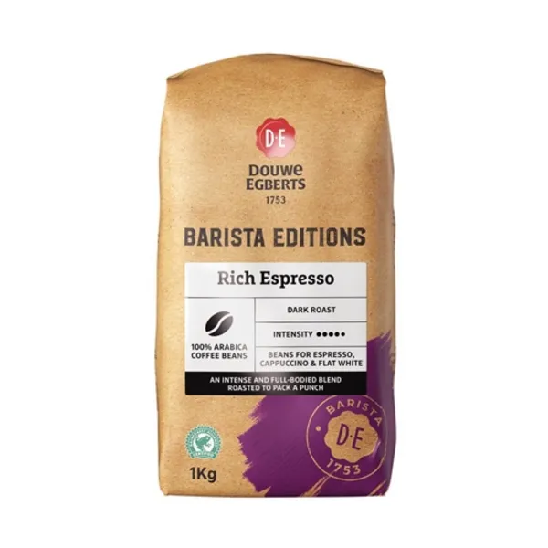 Image of Douwe Egberts Barista Edition Rich Espresso Beans Coffee 1kg