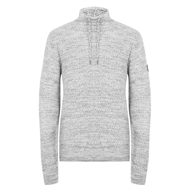 Image of Firetrap Enhanced Firetrap Cowl Neck Jumper Men Grey Marl male S