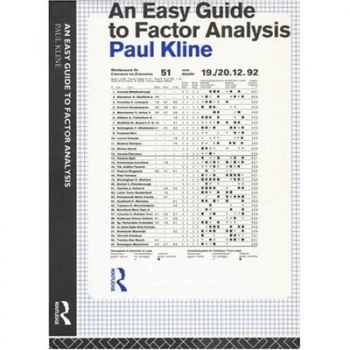 Image of An Easy Guide to Factor Analysis by Paul Kline Paperback