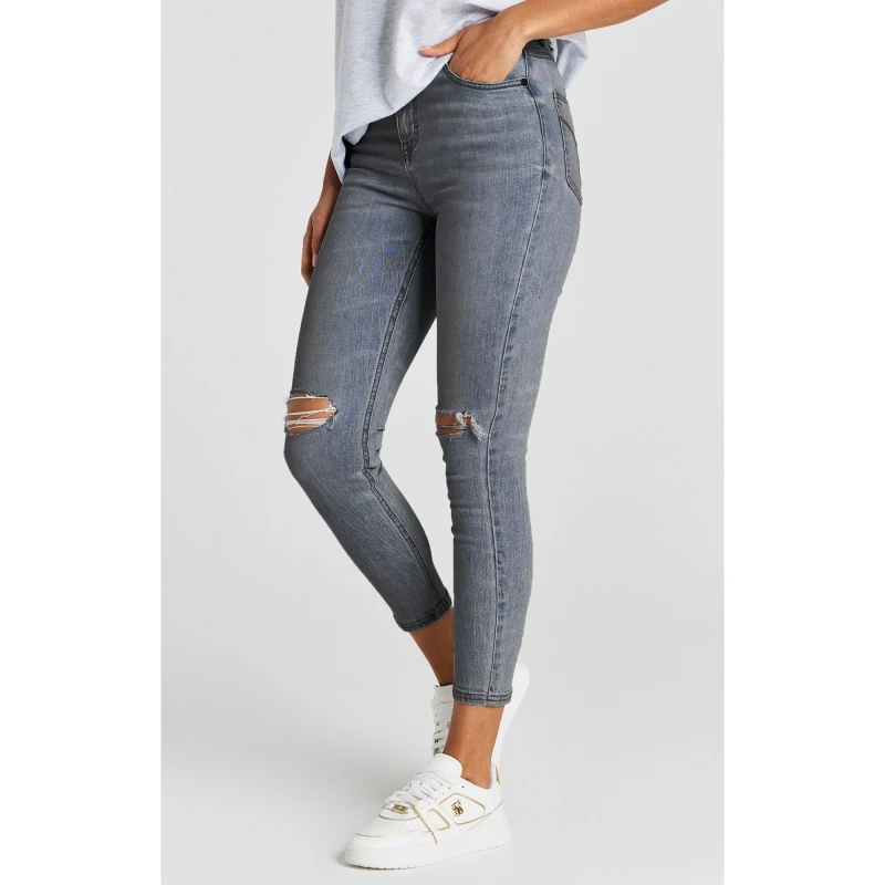 Image of SikSilk Distressed Jeans - Blue Blue 8