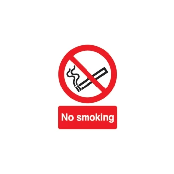 Image of No Smoking Rigid PVC Sign - 420 X 594MM