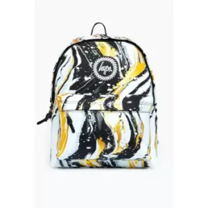 image of Hype Liquid Gold Backpack (One Size) (Black/White/Gold)