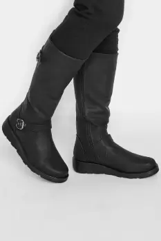 Image of Wide Fit Wedge Boots