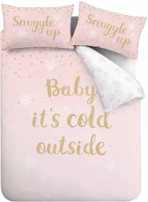Image of Catherine Lansfield Baby It's Cold Outside Double Duvet Cover