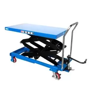 Image of Vulcan Double Scissor Lift Table Platform Size W x D mm 910 x 500