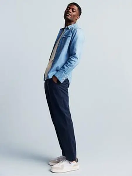 Image of Levis Barstow Standard Fit Western Shirt D/Stnwash Male S 202817UK
