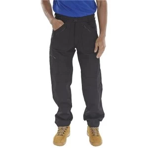 Image of Click Workwear Work Trousers Black 48 Tall Ref AWTBL48T Up to 3 Day