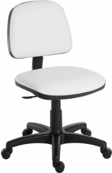 Image of Teknik Ergo Blaster Medium Back Wipe Clean Operator Office Chair - White