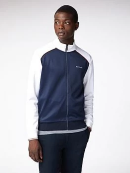 Ben Sherman Panelled Track Top - White Size M Men