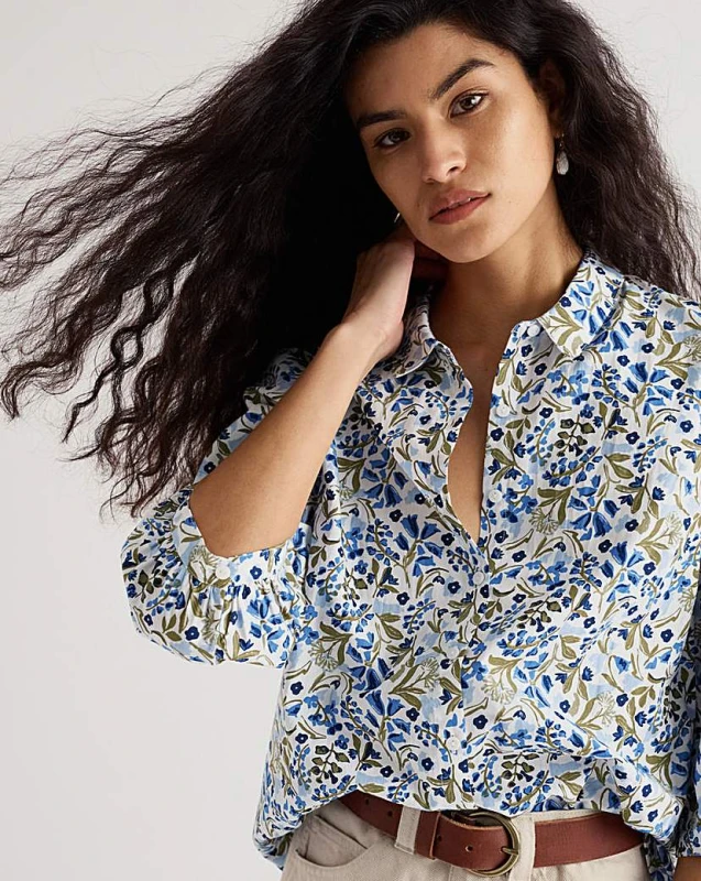 Image of Seasalt Seasalt Cornwall Hope Cottage Blouse Ivory/Multi-Coloured - Seasalt - Size: 12 Ivory/Multi-Coloured Female 12 ZD37003