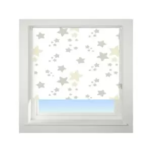 Image of Universal - Twinkle Twinkle Patterned Thermal Blackout Roller Blind, Neutral, W120cm