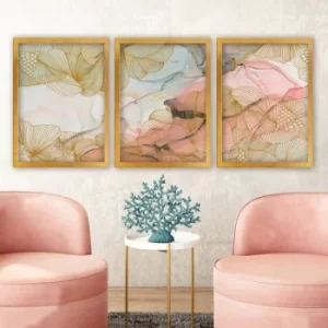 image of 3AC163 Multicolor Decorative Framed Painting (3 Pieces)