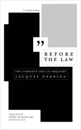 Image of before the law the complete text of prejuges