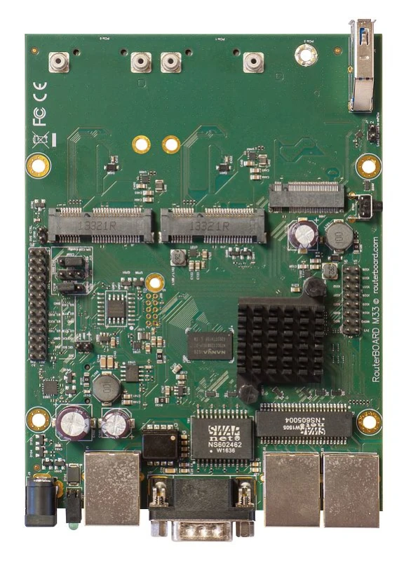 Image of Mikrotik RBM33G wired Router Black. Green. Grey