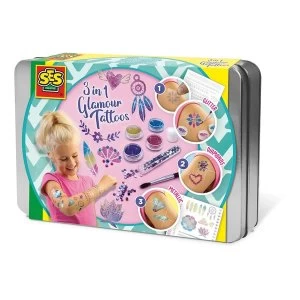 Image of SES CREATIVE Childrens 3-in-1 Glamour Temporary Tattoos Set