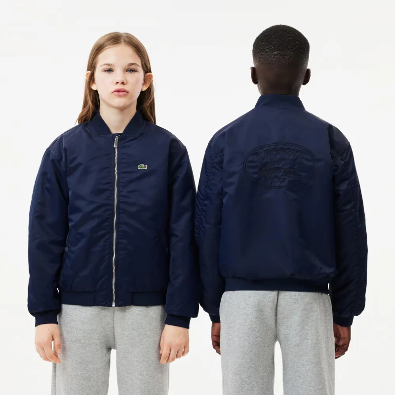 Image of Lacoste Unisex Kids Colour Block Tracksuit Top Navy Blue unisex 8Y