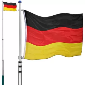Image of Telescopic Mast 6.3m with German Flag