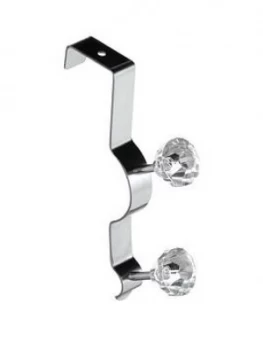 image of Premier Housewares Chrome Double Hook Door Hanger