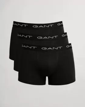 Image of GANT Men 3 Pack Trunks (XXXL) Black