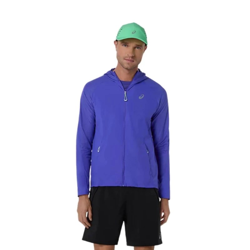 Image of Asics Road Packable Jacket Purple, Size XL