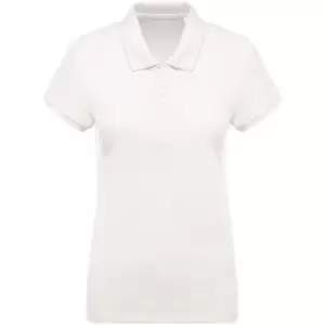 Kariban Womens/Ladies Organic Pique Polo Shirt (XS) (Cream)