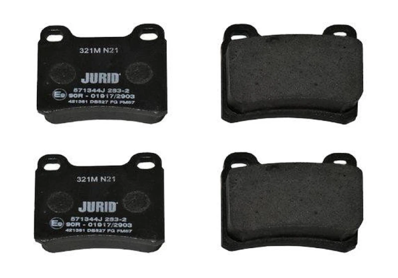 Image of JURID 571344J Brake pad set not prepared for wear warning indicator, without accessories Brake Pad Set,disc brake (402)