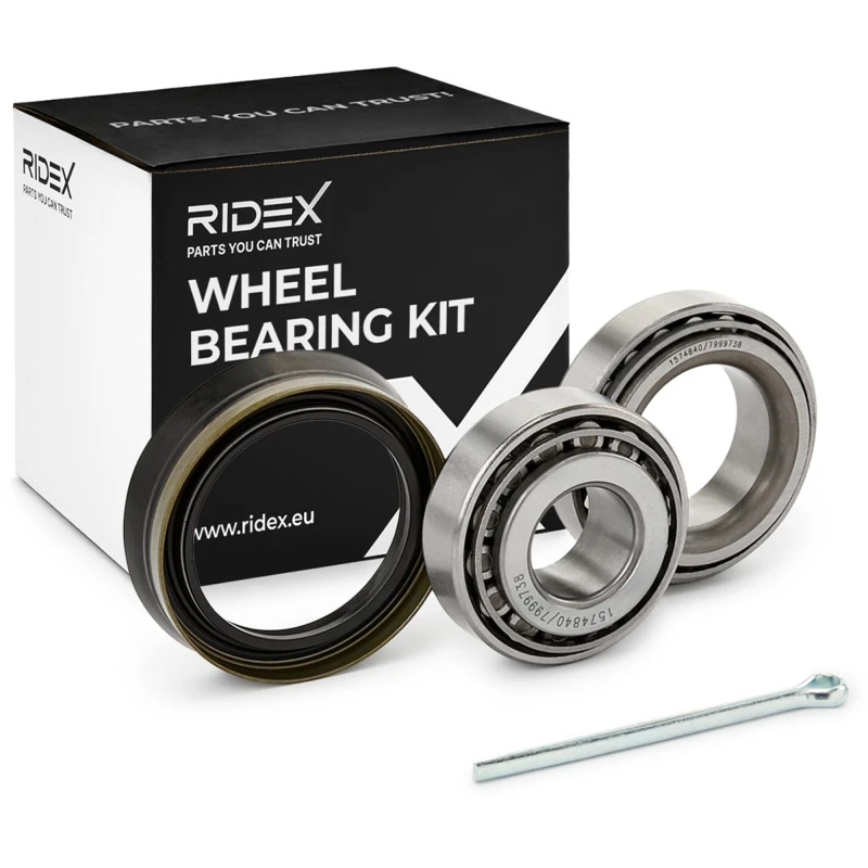 Image of RIDEX 654W0042 Wheel bearing kit Photo corresponds to scope of supply, Rear Axle both sides, without ABS sensor ring Wheel Bearing Kit (654)