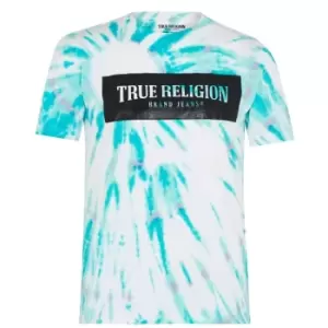 True Religion Spiral Dye T Shirt - Multi