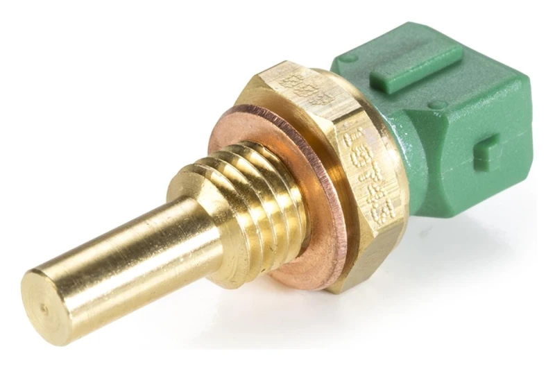 Image of HELLA 6PT 009 107-431 Coolant Temperature Sensor yellow green green with seal PEUGEOT: 106 II Hatchback, 306 Hatchback, 406 Coupe Coolant Temperature