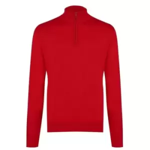 Paul And Shark Zip Turtle Sweater - Red