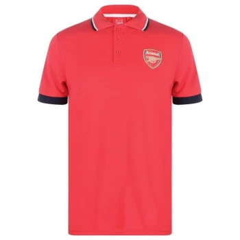 Image of Source Lab Arsenal FC Polo Shirt Mens - Red