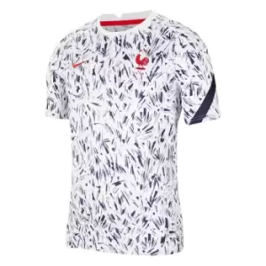 image of 2020-2021 France Nike Dry Pre-Match Training Shirt (White)