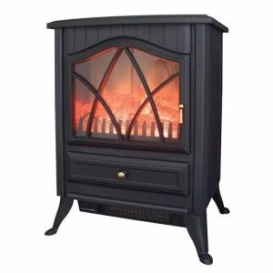 image of Benross Traditional Black Iron Electric Fan Heater Stove