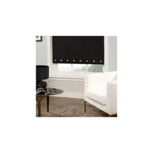 Image of Roller Blind Sq. Eyelet 90 x 165cm Black