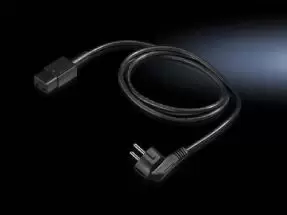 Image of Rittal DK 7200.216 Black 1.8 m Power plug type F C19 coupler