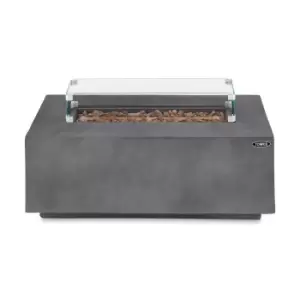 Image of Tower Magna Rectangular Gas Fire Pit - Black