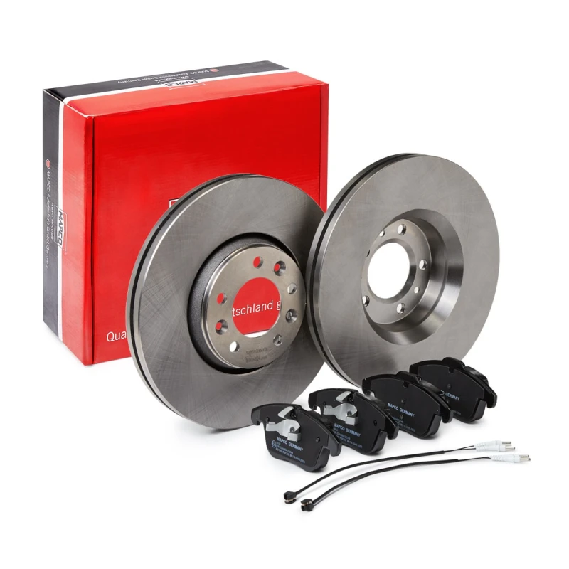Image of MAPCO 47362 Brake disc and pads set Front Axle, Brake Disc Type: Vented, excl. wear warning contact Brake Set,disc brakes (3405)