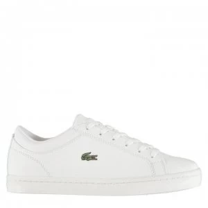 image of Lacoste Straightset Trainers - White