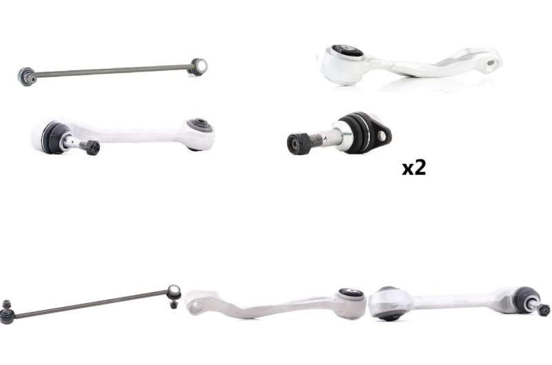 Image of RIDEX 772S1268 Control arm repair kit Front axle both sides, Control Arm Aluminium Suspension Kit (772)