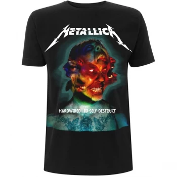 image of Metallica - Hardwired Album Cover Mens Small T-Shirt - Black