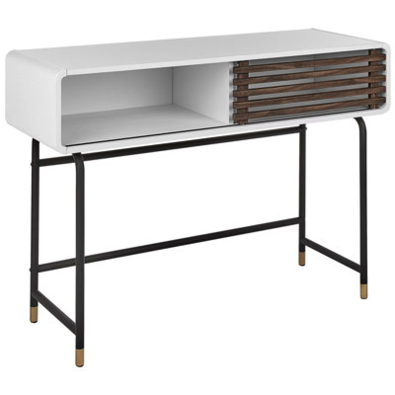 Image of Beliani Retro Console Table Rifle White