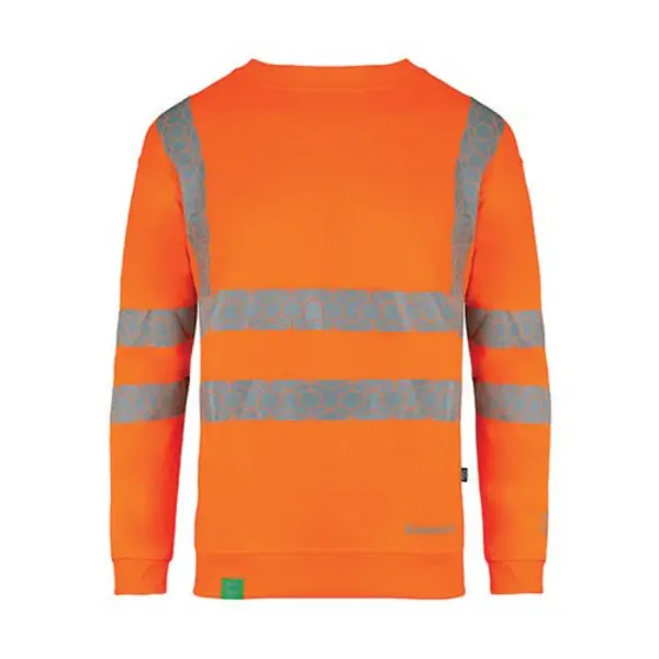 Image of Beeswift Envirowear Beeswift Envirowear High Visibility Sweatshirt Orange S EWCSSORS