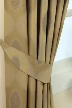 Image of Modern Curve Jacquard Curtain Tie Back Pair