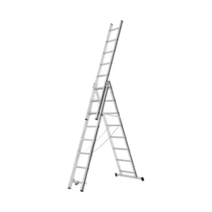 Image of AluPro Black Line Fixed Stabiliser Bar Combination Ladder 3x8