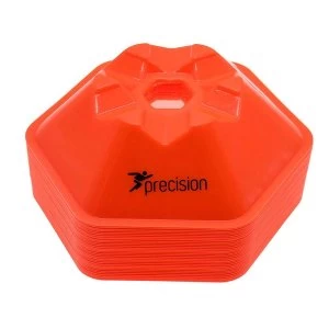 Image of Precision Pro HX Saucer Fluo Orange Cones : Set of 50