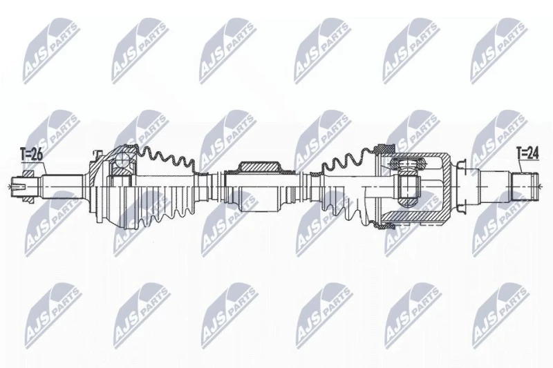 Image of NTY Drive shaft NTY NPW-TY-157