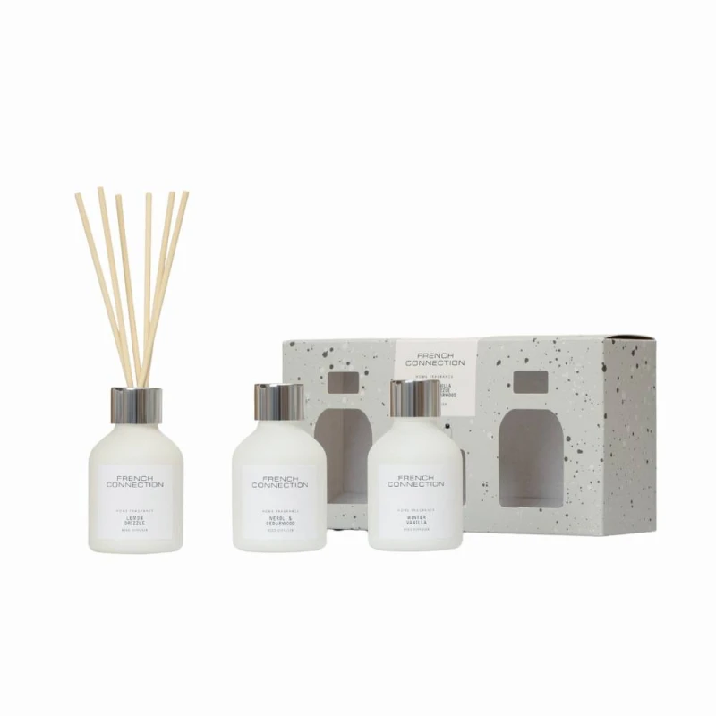 Image of French Connection French Connection Trio of Reed Diffusers 3x50ML White Collection Size: 3 Pack White 3 Pack Unisex 5056791600856